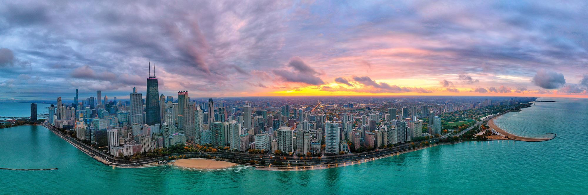The Sky Opens Up Above Chicago